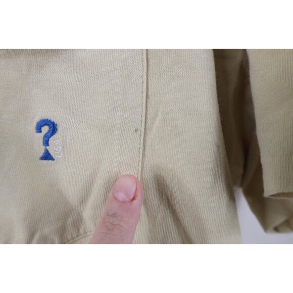 Vintage 90s Guess Mens Large Distressed Spell Out USA Pocket T-Shirt Cotton USA - Picture 5 of 16